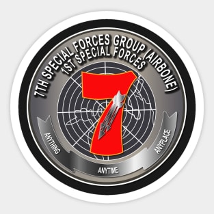 7th SFG Any Time Any Place Any Where Sticker